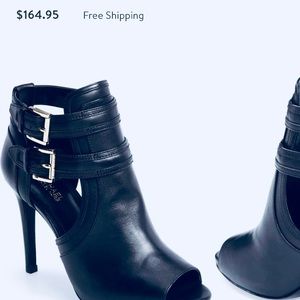 Michael Kors blaze Peep Toe Buckle Boots